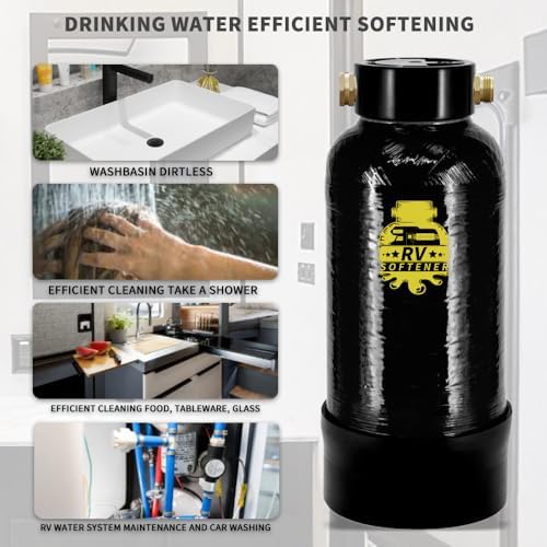 Filterelated RV Water Softener, 16000 Grain Portable, 3/4 Brass Fitting - Image 6