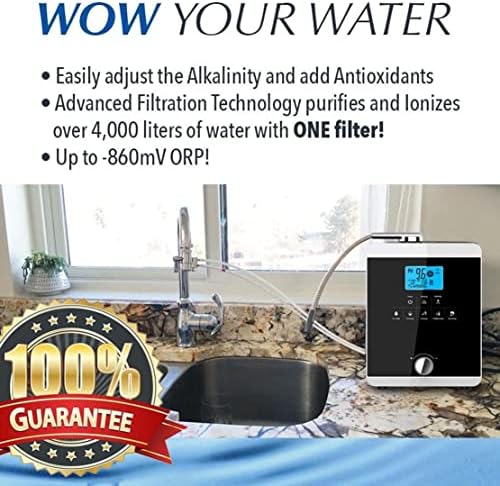 Alkaline Water Ionizer, Smart Home Water Ionizer Up to 800Mv Orp, Ph 3.5-10.5 Alkaline Acid Water Machine, Regulation Valve to Control Ph and Orp/Auto-Cleaning - Image 2
