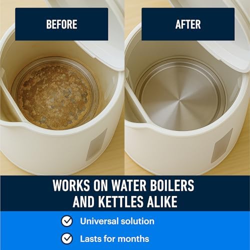 Essential Values Universal Descaler - Espresso Descaling Solution - Coffee Machine Cleaner - Critic Acid Tea Kettle, Urn, Water Distiller Cleaner - Image 4