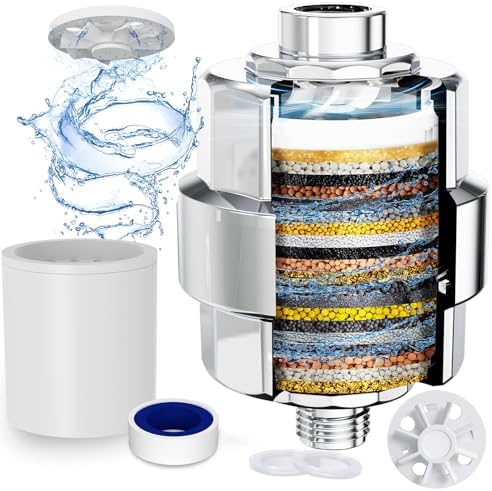 EMBATHER 20 Stage Shower Filter for Hard Water, 1 Cartridge, Chrome by EMBATHER