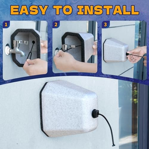 4 Pack Outdoor Faucet Covers for Winter Foam Spigot Covers Winter Insulated - Image 4