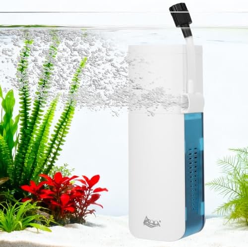 AQQA Aquarium Filter, 3W, 5-10 Gallon Tank by AQQA