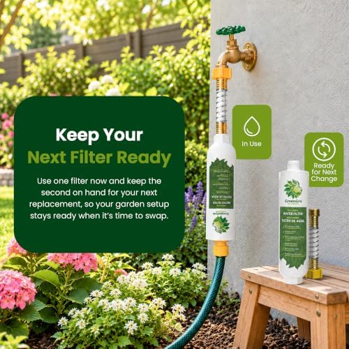 GreenGro Garden Hose Water Filter, KDF + Activated Carbon, 2 Pack - Image 7