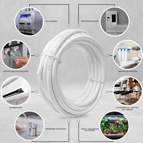 Metpure 3/8" OD LLDPE RO Tubing, 25 ft, White - Image 4
