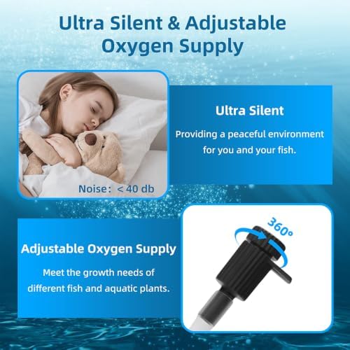 DaToo Aquarium Filter 100-300Gallon Fish Tank Filter 660GPH Powerful Pump For Aquariums Adjustable Air Flow Submersible Internal Aquarium Filters For Pond Wavemaker Air Supply Freshwater And Saltwater - Image 5