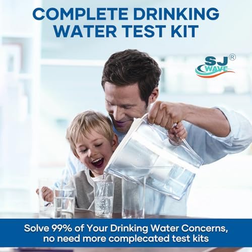 SJ WAVE 22 in 1 Water Test Kits - 125 Strips Drinking Water Test Kit, Home Tap and Well Water Tester for Bacteria pH Hardness Lead Iron Copper Chlorine Cyanuric Acid - Image 6