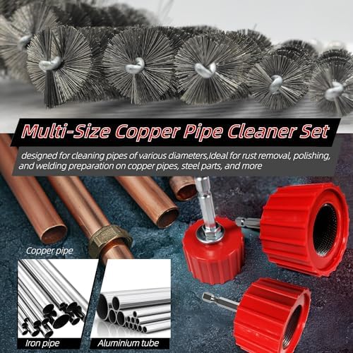 Copper Pipe Cleaner Kit for Drill - Image 6