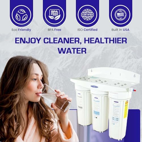 Smart Under Sink Water Filter System | Smart + Carbon Block + Sediment Filter | Triple | Filters 10,000 gallons | Crystal Quest - Image 5