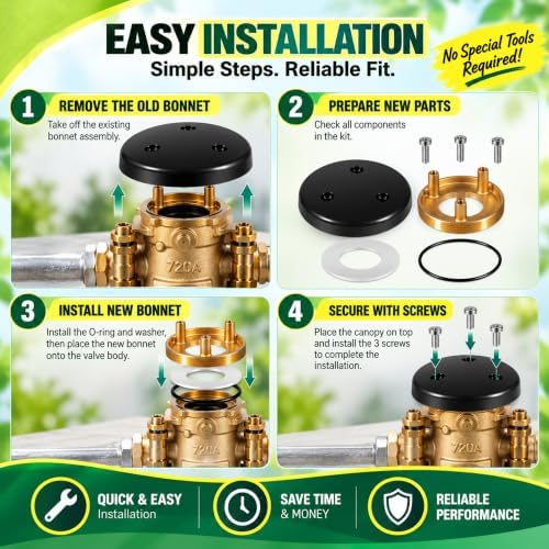 RK1-720AB Bonnet Repair Kit for 720A Backflow Preventer, 1/2", 3/4" & 1" - Image 7