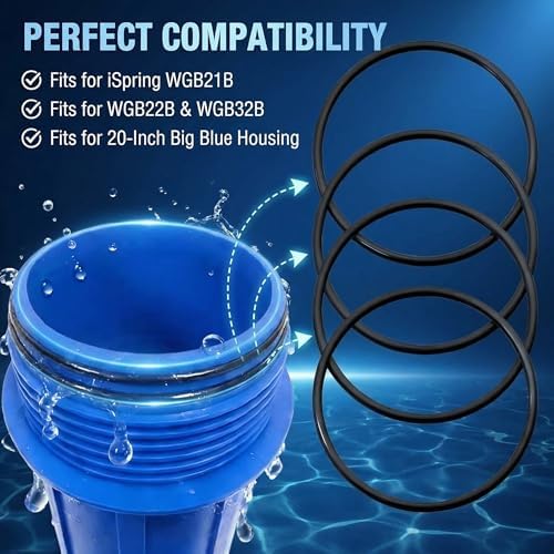 4 Pack Replacement ORBX2 O-Rings Fits for iSpring Whole House Water Filter - Image 2