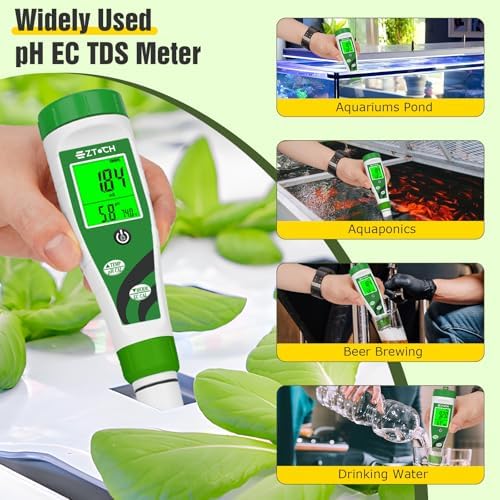 Hydroponic pH EC Meter, Water pH TDS PPM Meter - Image 6