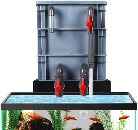 3-Layer Aquarium Filter Box, Fish Tank Filtration & Circulation System for 20–70 Gallon Tanks by FINAQUA
