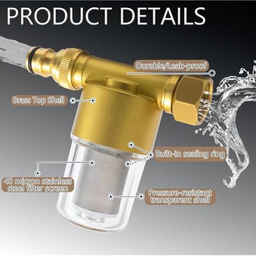 Brass Inline Sediment Filter for Washing Machines & Heaters Plus - Image 5