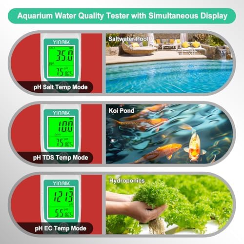 YINMIK pH Meter Salinity Tester pH Salt Meter with pH Salt Solution - Image 4