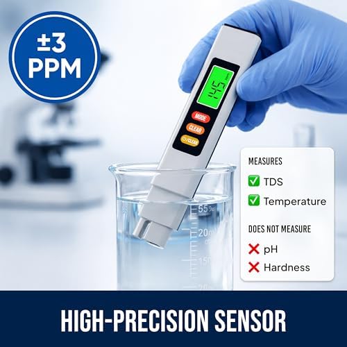 Digital Water Tester for Drinking Water - TDS Meter +/- 3% Readout Accuracy - Image 2
