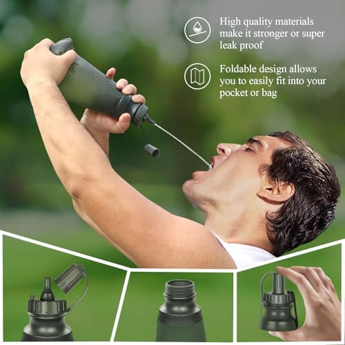 Timain Outdoor Portable Water Filter Pump,Water Filtration Systems,Perfect for Travel,Camping, Hiking,Fishing,Hunting,Emergency Preparedness (4500, Liters) - Image 5