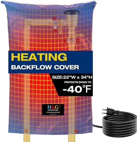 H&G Lifestyles Heated Backflow Cover for Water Pipe ,22" W x 34" H by HGLifestyles