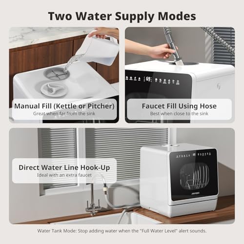 AIRMSEN Countertop Dishwasher with Built-in Water Tank & Softener - Image 3