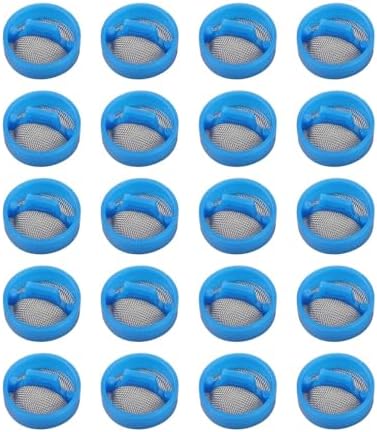 20 Pack Stainless Steel Mesh Washer Water Inlet Valve Filter Screen Kit, 20mm X 6mm Replacement Parts For Most Washing Machine Brands To Prevent Sediment And Clogs, Blue by Unknown