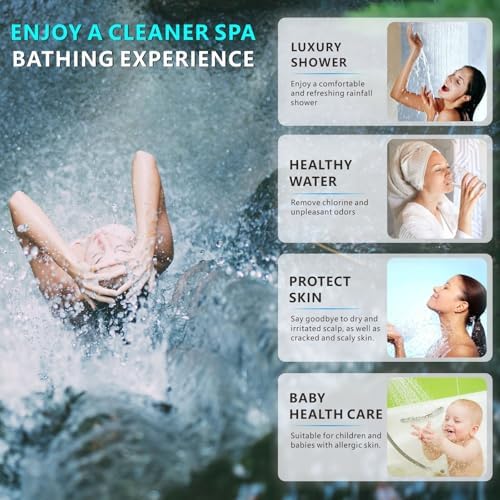Voolan 2 Pack Replacement Shower Filter Cartridge - 20 Stage Hard Water Shower Filter For Remove Chlorine And Heavy Metals, Water Softening - Reduces Dry Itchy Skin - Image 6