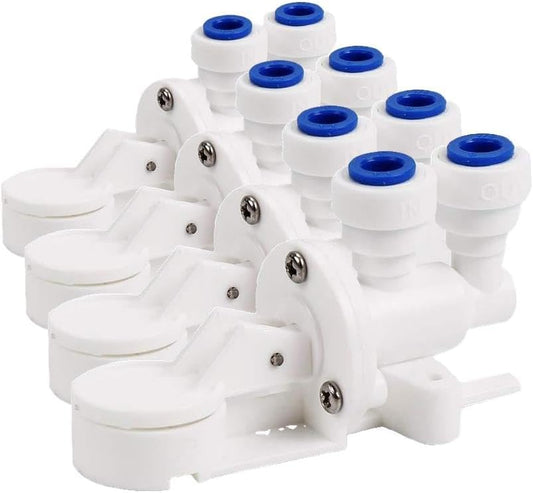 Frizzlife Leak Protection Valve For Reverse Osmosis And Under Sink Water Filter System MP99 & SP99 - Automatic Shut Off Protection When Water Leaks (Pack of 4) by FRIZZLIFE