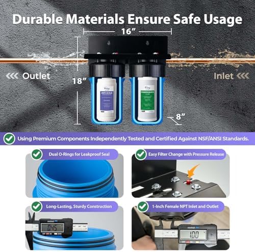 iSpring WGB21B-DS 2-Stage Anti-Scale Whole House Water Filter System - Image 5