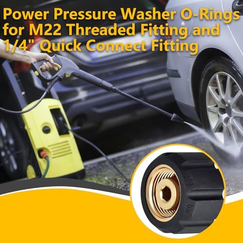 30 Pcs Viton Pressure Washer O-Rings for 1/4" & 3/8" Quick Connect - Image 3