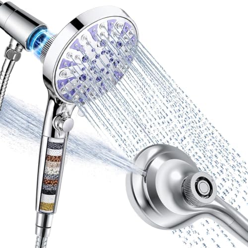 Magnetic Filtered 9-Mode Handheld Shower Head with Extra Top Spot Spray by Rexsoul