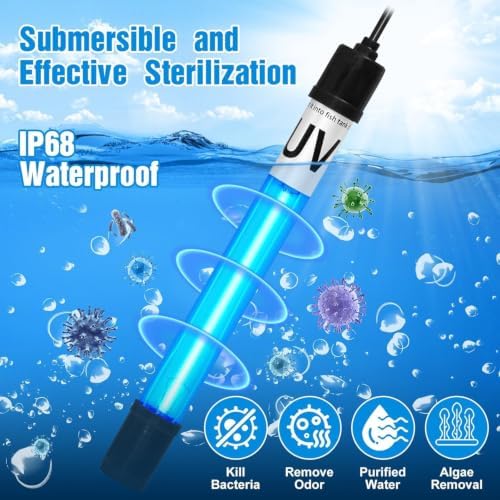 Turtle Tank Filter Aquarium Filter w/ U-V Light for Large 40-150 Gal Tank 4-Stage Flow Adjustable w/ Resin Media Deodorization Green Clean Machine for Yellow Brown Odor Cloudy Saltwater Freshwater - Image 3