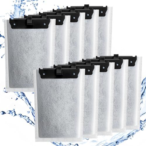 driamor 10 Pack Medium Filter Cartridges Replacement Compatible with Whisper 10i/IQ10/PF10 Aquarium Filter 5-10 Gallons by Driamor