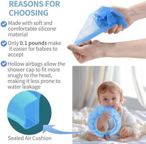 kair Baby Bath Visor Soft Silicone Shower Cap fit for Less Than 24 Months - Image 5