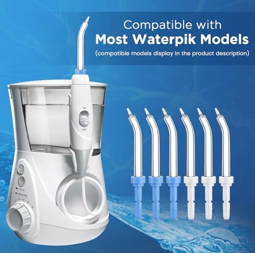 for Waterpik Replacement Heads, Replacement Tips for Waterpik Water Flosser, Suitable for Waterpik Accessories Replacement Tips, for PP-100E(6 Periodontal Tips) - Image 2