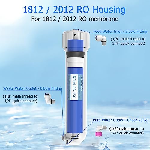 150 GPD RO Membrane Filter with Housing, Replacement Reverse Osmosis - Image 2