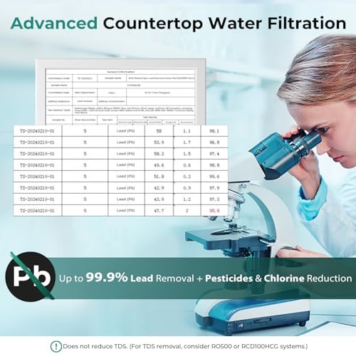 iSpring CKC1C-PB Lead Removal Countertop Drinking Water Filteration System - Image 3