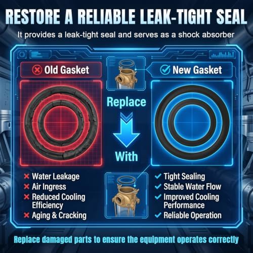 0493DP599R for Perko 493 & 500 Series Raw Water Intake Strainers Gasket - Image 4