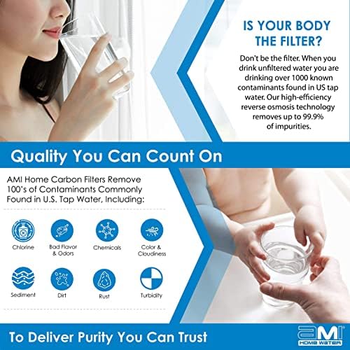 APPLIED MEMBRANES INC. 4.5"x10" Carbon Filter for Water Filtration | Replacement Water Filter Cartridge for Whole House Water Filter System - Image 3