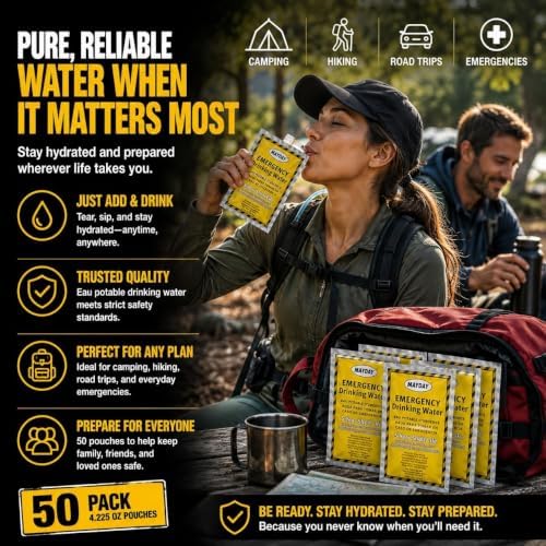 Mayday 73011 Emergency Water 4.225 oz/125 ml, 5-Year Shelf Life (100 Pack) - Image 5