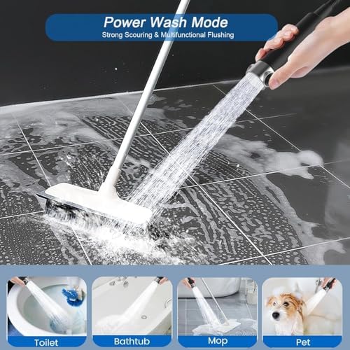 Shower Head, Drops Shower Head High Pressure, Showerhead with Handheld and 3 Filters, 4 Spray Modes & Pause Switch, Silicone Scalp Massager, 59" Hose & Bracket for Hard Water & Pets - Image 4