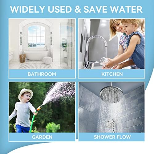 MAYYAYA 7-Pc Brass Shower Flow Saver Kit, 1/2G, 6 Color Options - Image 6