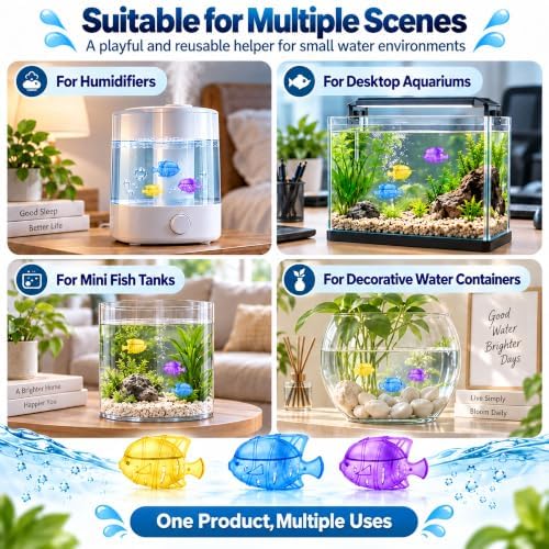 18 Pcs Humidifier Fish, Humidifier Cleaning Fish, Purifie Water, 3 Colors - Image 5