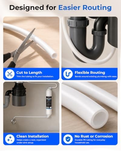 PureDrop PDR-US12P-PE Under Sink Water Filter System with PE Tubing - Image 3