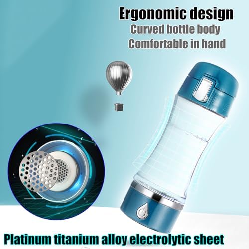 Electrolyzed Water Machine for Home Office Travel,Portable Rechargeable Hydrogen Water Generator,Alkaline Ionizer Generator,Purple - Image 6