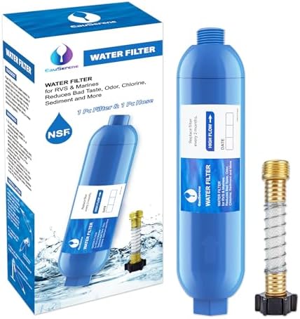 RV Water Filter Kit, Inline Carbon Filter with Flexible Hose by Unknown