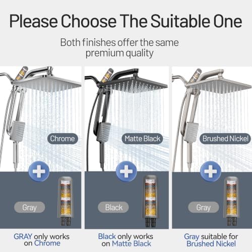 1-Pack Gray Shower Head Filter Replacement for L400099 - Image 2