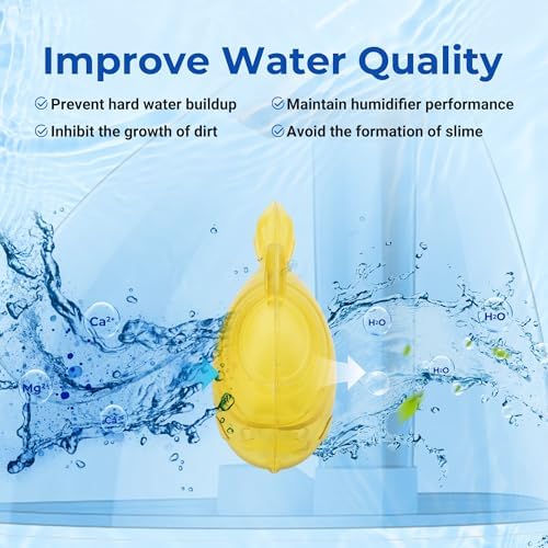 Humidifier Cleaning Fish, Tank Cleaner for Most Humidifiers, 12 PCS, Yellow - Image 5