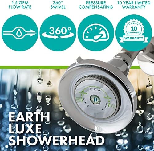 Niagara Conservation Earth Luxe High Efficiency 1.5 GPM Showerhead in Chrome, N3915CH - Image 2