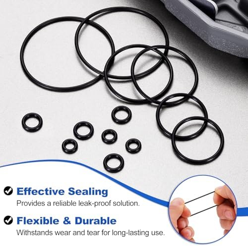 uxcell 100Pcs AS-120 NBR 70A O-Rings 1" ID x 3/32" CS/0.987" ID x 0.103" CS - Image 4