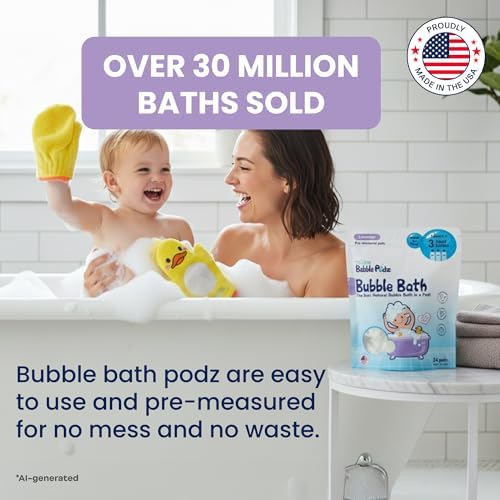 TruKid Bath Baby Essentials, Kids Skincare Set, Toddler Bubble Bath, Lavender Lotion and Body Wipes, Baby Shower Gift Set - Image 6