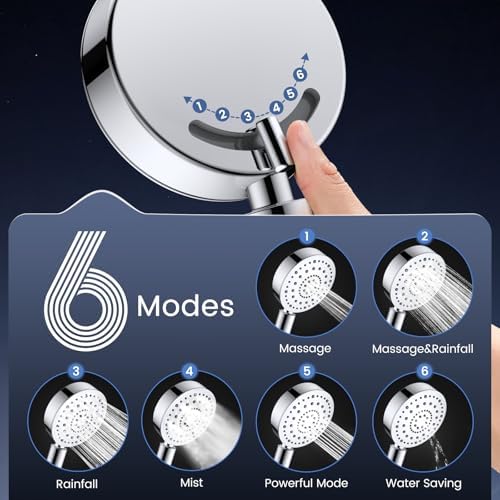 FEELSO Filtered Shower Head with Handheld, High Pressure Shower Filter Head - Image 6