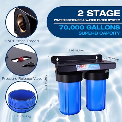 H&G Lifestyles Whole House Water Filter and Softener Filtration System - Image 4